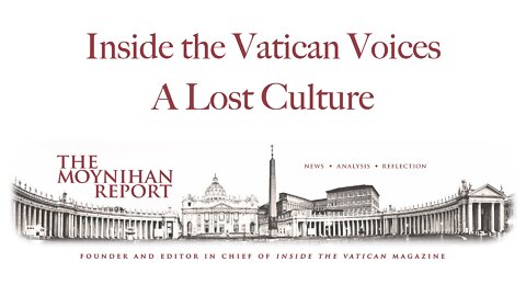 Inside the Vatican Voices: A Lost Culture, ITV Writer's Chat W/ Dr. Anthony Esolen
