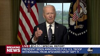 Biden outlines plan to withdraw US troops from Afghanistan by September 11