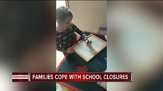 Families cope with school closures