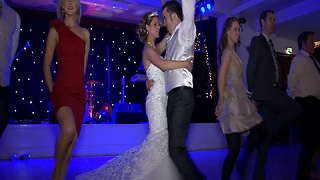 Bride And Groom Engage In Epic Wedding Dance With The Riverdance Troupe