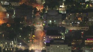 RAW: Denver police work to clear protesters from downtown