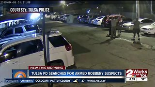 Tulsa police searching for 2 armed robbery suspects