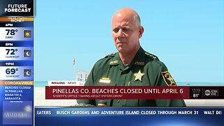 Pinellas County beaches closed until April 6 due to coronavirus concerns