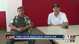 Teen helps save local man's life