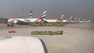 Only Emirates flights at Dubai Airport