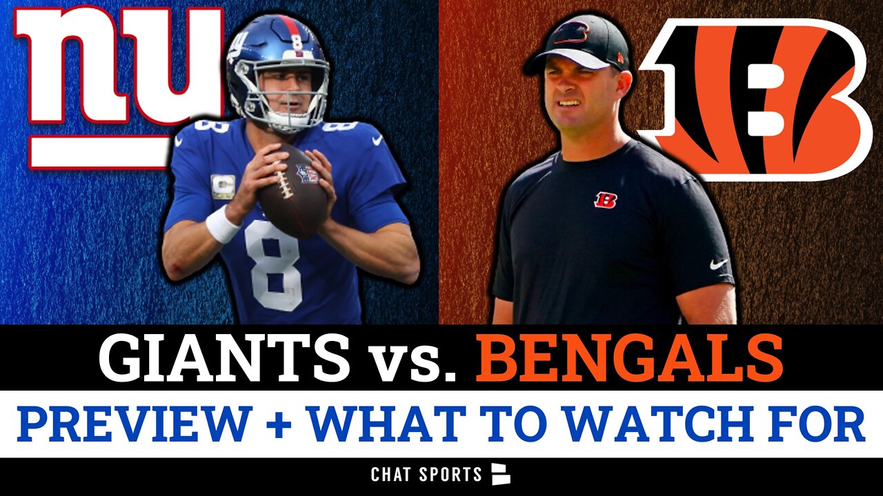 Giants vs. Bengals Preview Prediction, What To Watch For & Key Players