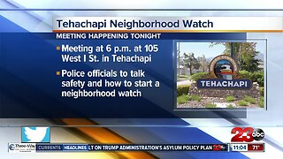 Tehachapi Police Department holding Neighborhood Watch kickoff event