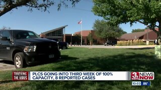 PLCS going into third week of 100% capacity, 8 reported cases