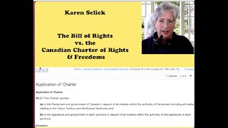 The Bill of Rights vs. the Canadian Charter of Rights and Freedoms