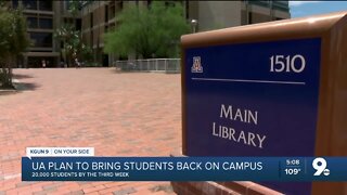 UArizona announces 'on-ramp' return to in-person classes starting Aug. 24