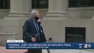 Federal jury deliberating in Kepler's trial, former police officer faces charges for fifth time