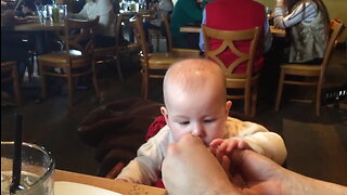 Baby reacts hilariously to tasting a lemon