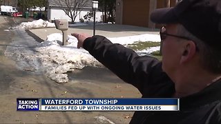 Families fed up with ongoing water issues