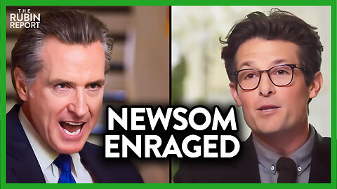 Watch Host's Face as Newsom Justifies Criminal Charges for DeSantis | ROUNDTABLE | Rubin Report