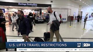U.S. lifts travel restrictions on UK, European Union