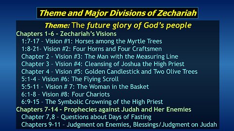 Video Bible Study: Zechariah #01