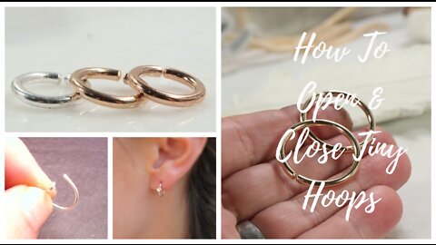 How To Put In And Take Out Tiny Hoop Earrings Mystic Moon Shop