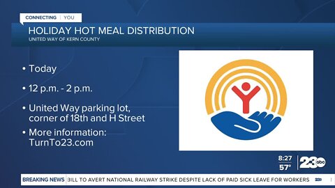 Holiday hot meals distributed in kern county