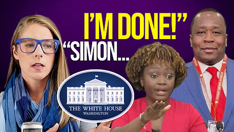 "Simon, I'm done!" Reporter vs. Karine Jean-Pierre || Simon Ateba