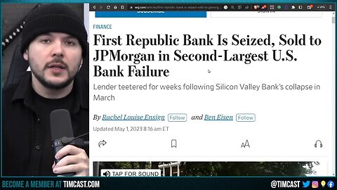 US GOV SEIZES FIRST REPUBLIC BANK, 2nd LARGEST COLLAPSE In US History, Banking Crisis GETTING BAD