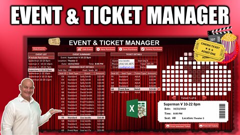 Learn How To Create Your Own Event & Ticket Managing Application In Excel [Masterclass + Download]