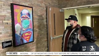Artist recovering from COVID-19 honors healthcare workers