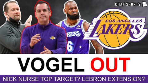 Nick Nurse Top Lakers Head Coach Target? Frank Vogel FIRED + LeBron James Extension? | Lakers News