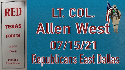 DWUSA Boots with Col. Allen West Speaking