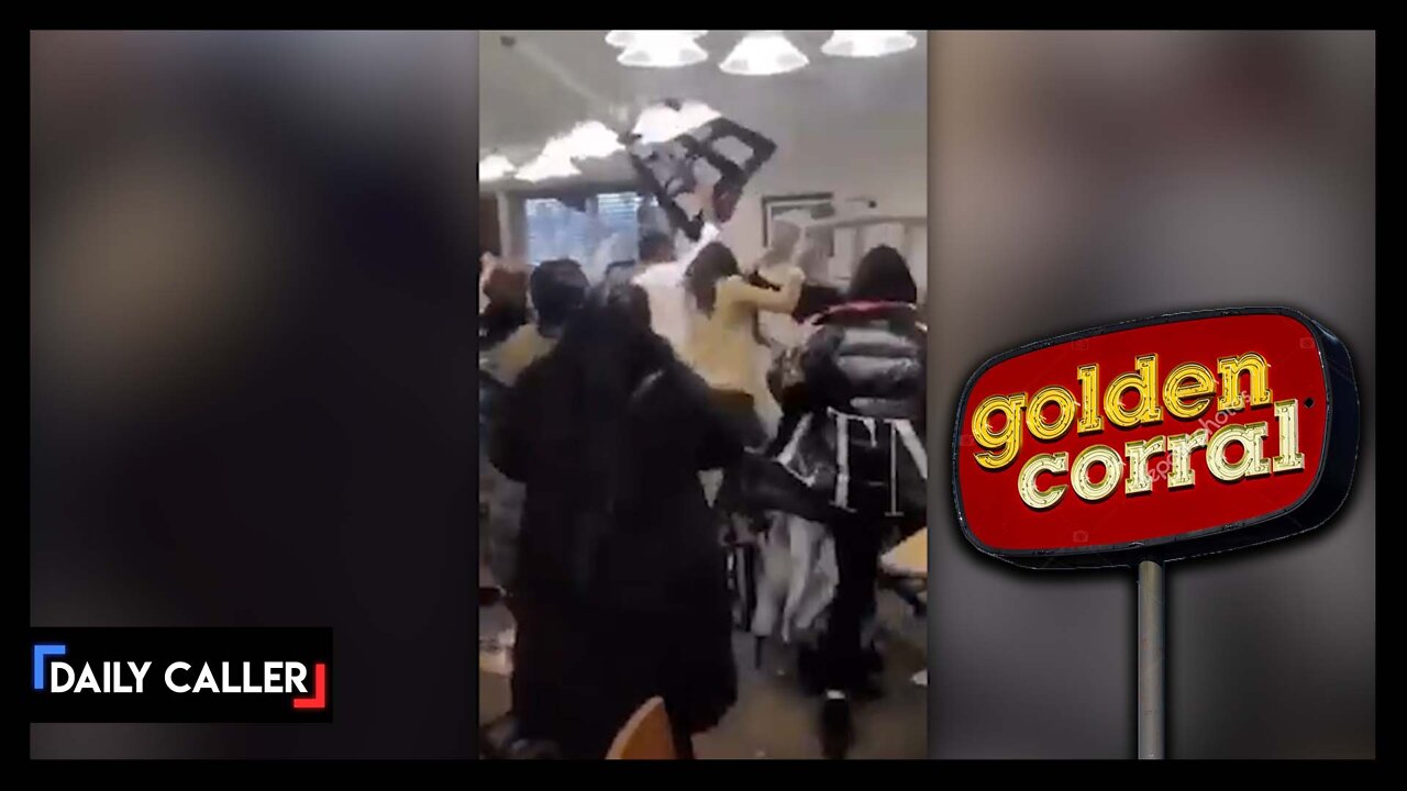 FOOD FIGHT Golden Corral Breaks Out Into A Massive Brawl