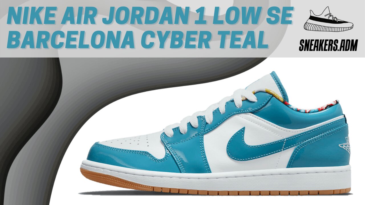 Nike Air Jordan 1 Low Se Barcelona Cyber Teal Dc6991 400 Sneakersadm 7390