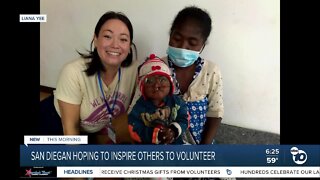 San Diego woman hopes to inspire others to volunteer