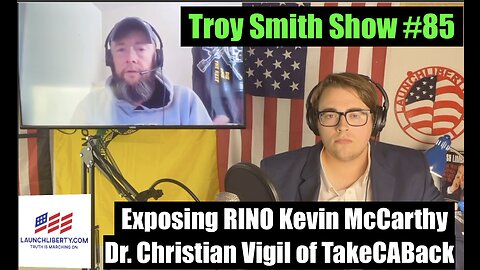 California Activist EXPOSES RINO Kevin McCarthy: Christian Vigil: The Troy Smith Show #85