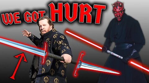 We HURT Ourselves! - REAL DOUBLE-BLADED SWORDS TESTED!