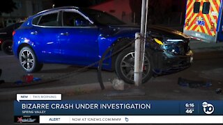 Bizarre crash in Spring Valley under investigation