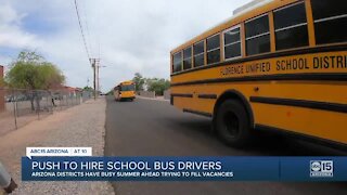Arizona school districts pushing to hire more school bus drivers