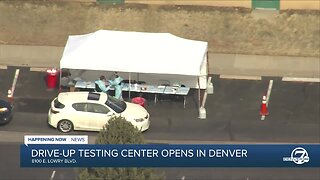 Colorado's first drive-up COVID-19 testing center