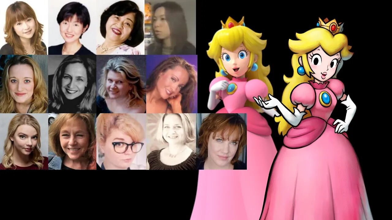 Video Game Voice Comparison Princess Peach Super Mario