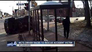 MCTS driver races to rescue victim of rollover crash