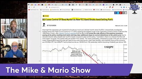 BOJ Bond Market Crisis Could Force Fed To Pivot | The Mike & Mario Show