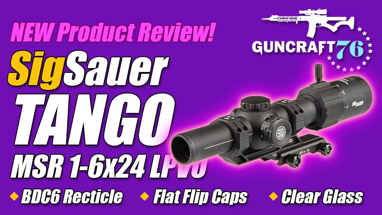  SIG SAUER Tango-MSR LPVO 1-6X24mm Waterproof Fog