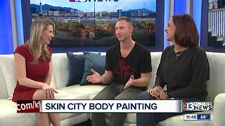Skin City Body Painting hosts live event at The Galleria at Sunset