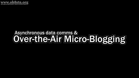 Ham Radio Micro Blogging Off Grid