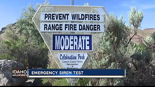 Canyon County testing emergency wildfire siren