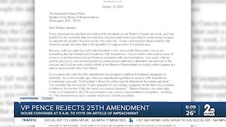 VP Pence rejects 25th Amendment