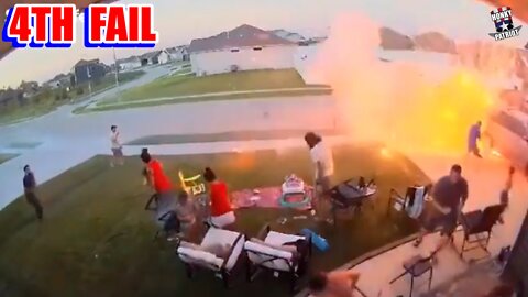 Front Yard Family Fireworks Show Goes Horribly Wrong