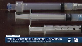 Walk-in vaccine clinic opens in Dearborn