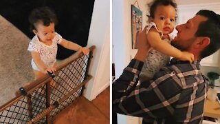 Baby Girl Has The Sweetest Reaction When Dad Comes Home