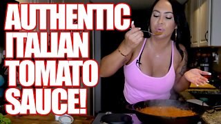 Authentic Italian/Sicilian Tomato Sauce + Bonus Video: The BEST Eggs in Purgatory Recipe Ever!