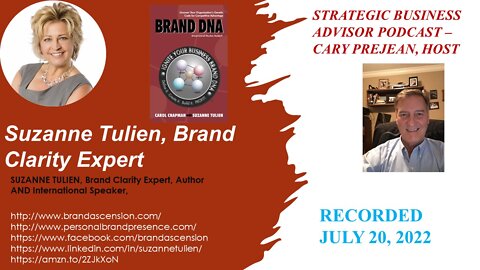 STRATEGIC BUSINESS ADVISORS - interview with SUZANNE TULIEN