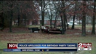 Police apologize for birthday party tasing